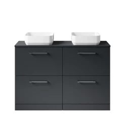 Erin 1200mm Floorstanding 4 Drawer Vanity Unit & Double Countertop