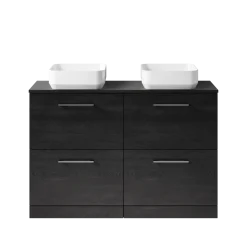 Erin 1200mm Floorstanding 4 Drawer Vanity Unit & Double Countertop