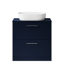 Erin 800mm Floorstanding 2 Drawer Vanity Unit & Countertop