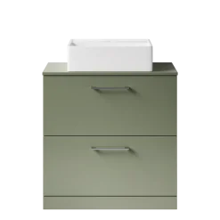 Erin 800mm Floorstanding 2 Drawer Vanity Unit & Countertop