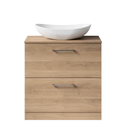Erin 800mm Floorstanding 2 Drawer Vanity Unit & Countertop