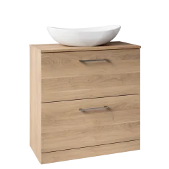 Erin 800mm Floorstanding 2 Drawer Vanity Unit & Countertop