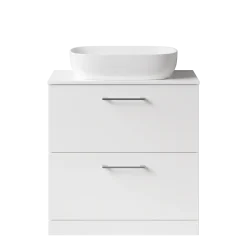 Erin 800mm Floorstanding 2 Drawer Vanity Unit & Countertop