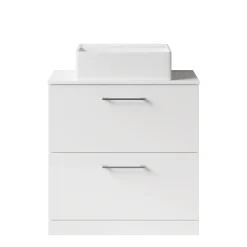 Erin 800mm Floorstanding 2 Drawer Vanity Unit & Countertop