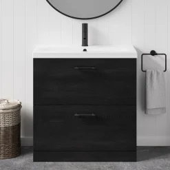 Erin 800mm Floorstanding 2 Drawer Vanity Unit & Basin