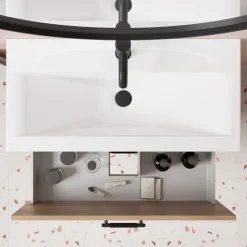 Erin 800mm Floorstanding 2 Drawer Vanity Unit & Basin
