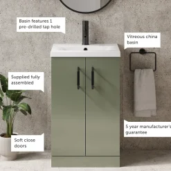 Erin 500mm Floorstanding Vanity Unit & Basin