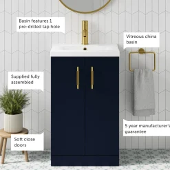 Erin 500mm Floorstanding Vanity Unit & Basin