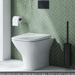Erin 1100mm Soft Black Combination Bathroom 2 Door Sink & Toilet Unit