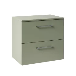 Erin 600mm Wall Mounted 2 Drawer Vanity Unit & Countertop