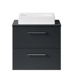 Erin 600mm Wall Mounted 2 Drawer Vanity Unit & Countertop