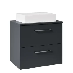 Erin 600mm Wall Mounted 2 Drawer Vanity Unit & Countertop