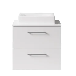 Erin 600mm Wall Mounted 2 Drawer Vanity Unit & Countertop