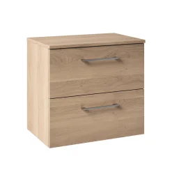 Erin 600mm Wall Mounted 2 Drawer Vanity Unit & Countertop