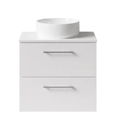 Erin 600mm Wall Mounted 2 Drawer Vanity Unit & Countertop