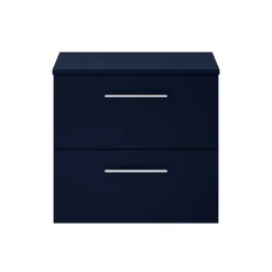 Erin 600mm Wall Mounted 2 Drawer Vanity Unit & Countertop