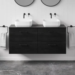 Erin 1200mm Wall Mounted 4 Drawer Vanity Unit & Double Countertop