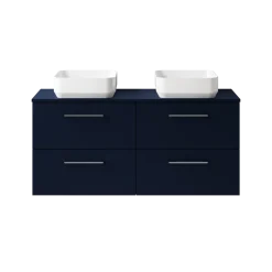 Erin 1200mm Wall Mounted 4 Drawer Vanity Unit & Double Countertop