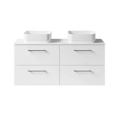 Erin 1200mm Wall Mounted 4 Drawer Vanity Unit & Double Countertop