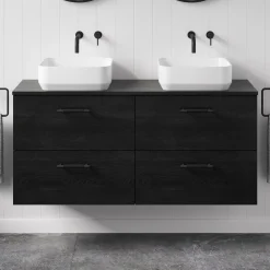 Erin 1200mm Wall Mounted 4 Drawer Vanity Unit & Double Countertop