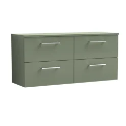 Erin 1200mm Wall Mounted 4 Drawer Vanity Unit & Double Countertop
