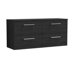Erin 1200mm Wall Mounted 4 Drawer Vanity Unit & Double Countertop