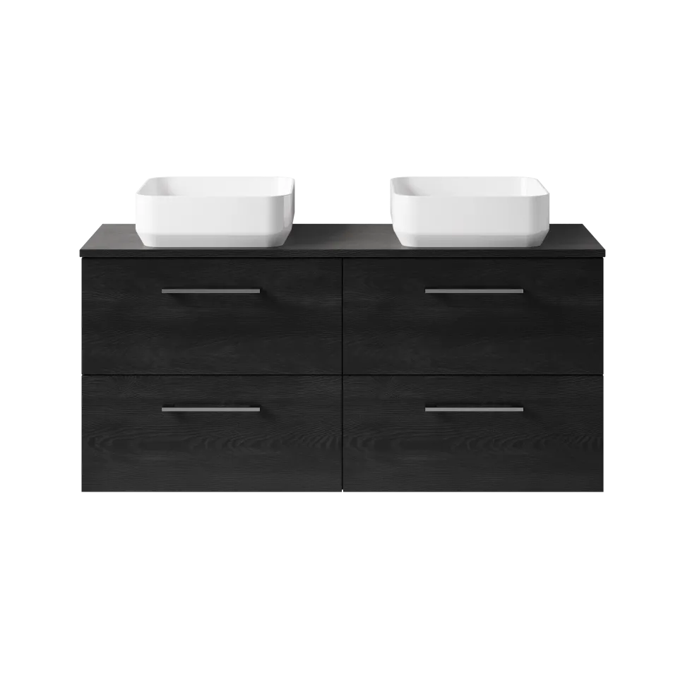 Erin 1200mm Wall Mounted 4 Drawer Vanity Unit & Double Countertop