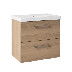 Erin 600mm Wall Mounted 2 Drawer Vanity Unit & Basin