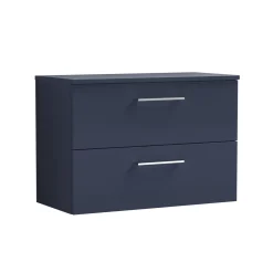 Erin 800mm Wall Mounted 2 Drawer Vanity Unit & Countertop