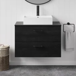 Erin 800mm Wall Mounted 2 Drawer Vanity Unit & Countertop