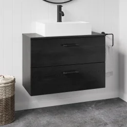 Erin 800mm Wall Mounted 2 Drawer Vanity Unit & Countertop