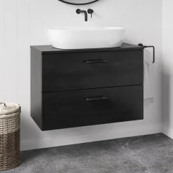 Erin 800mm Wall Mounted 2 Drawer Vanity Unit & Countertop