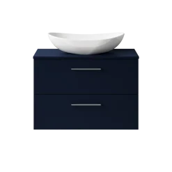 Erin 800mm Wall Mounted 2 Drawer Vanity Unit & Countertop