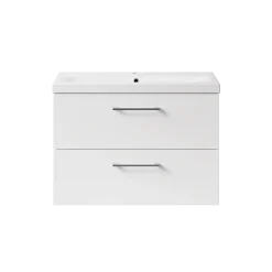 Erin 800mm Wall Mounted 2 Drawer Vanity Unit & Basin