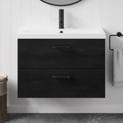 Erin 800mm Wall Mounted 2 Drawer Vanity Unit & Basin