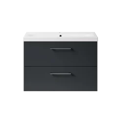 Erin 800mm Wall Mounted 2 Drawer Vanity Unit & Basin