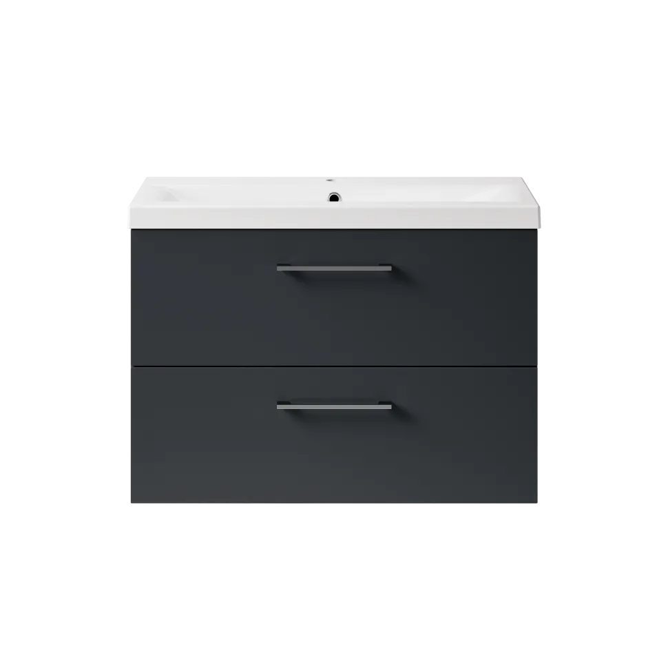 Erin 800mm Wall Mounted 2 Drawer Vanity Unit & Basin
