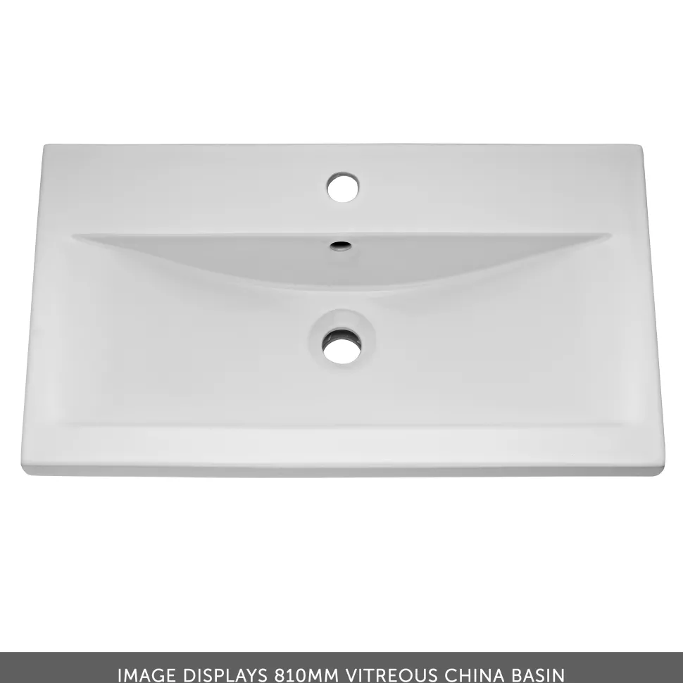 Erin 800mm Wall Mounted 2 Drawer Vanity Unit & Basin