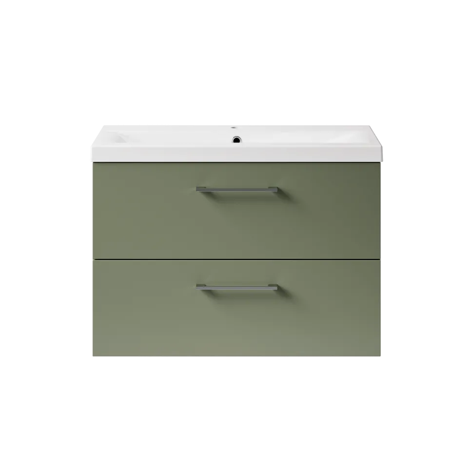 Erin 800mm Wall Mounted 2 Drawer Vanity Unit & Basin