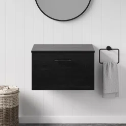 Erin 600mm Wall Mounted 1 Drawer Vanity Unit & Countertop