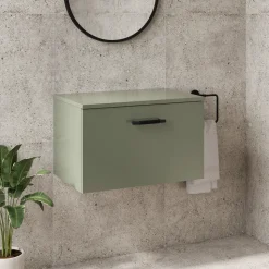 Erin 600mm Wall Mounted 1 Drawer Vanity Unit & Countertop