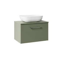 Erin 600mm Wall Mounted 1 Drawer Vanity Unit & Countertop