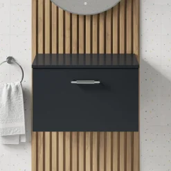Erin 600mm Wall Mounted 1 Drawer Vanity Unit & Countertop