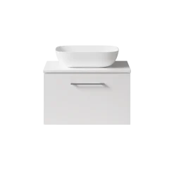 Erin 600mm Wall Mounted 1 Drawer Vanity Unit & Countertop