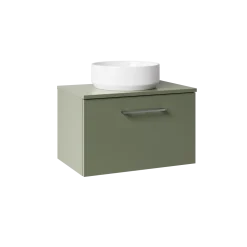 Erin 600mm Wall Mounted 1 Drawer Vanity Unit & Countertop