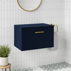 Erin 600mm Wall Mounted 1 Drawer Vanity Unit & Countertop