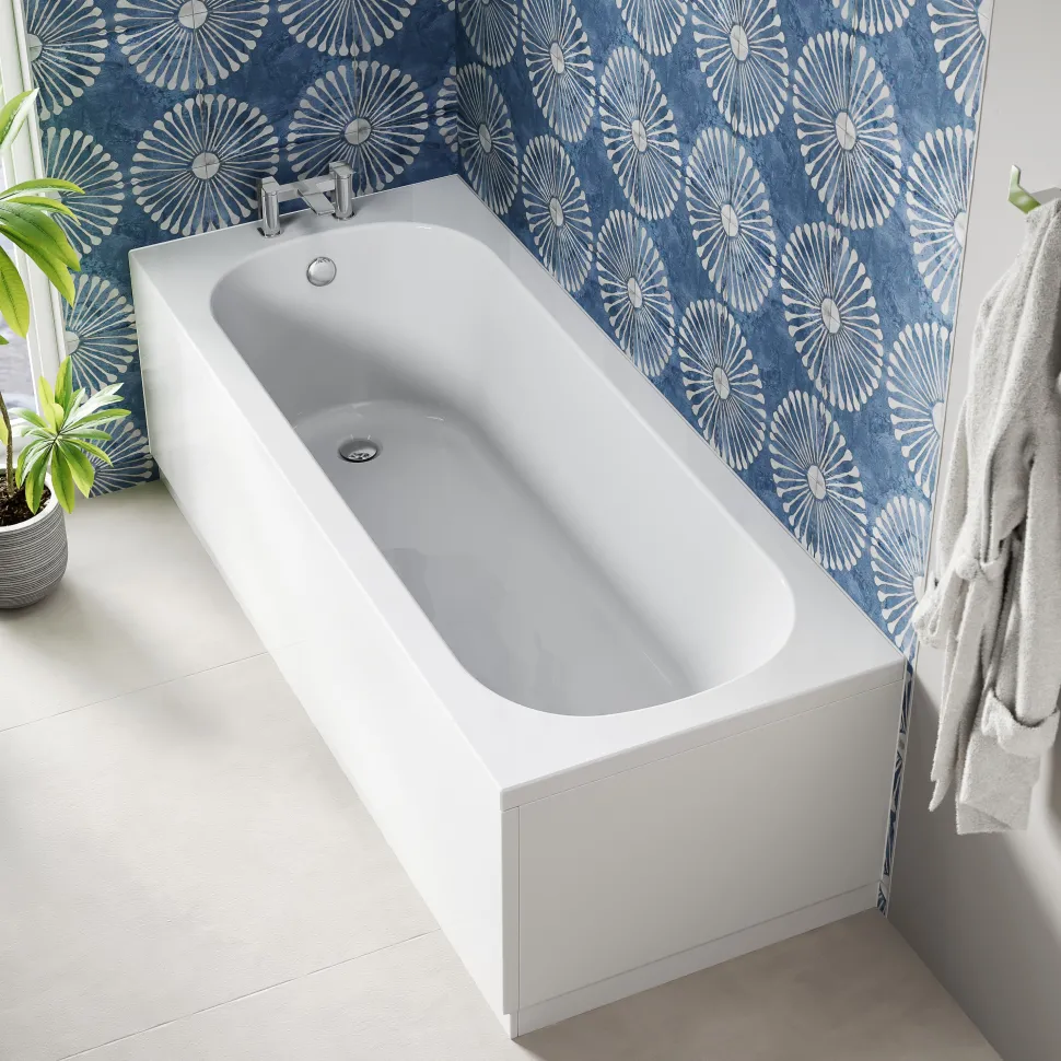 Erin Reinforced Shower Bath Suite with Rimless Toilet