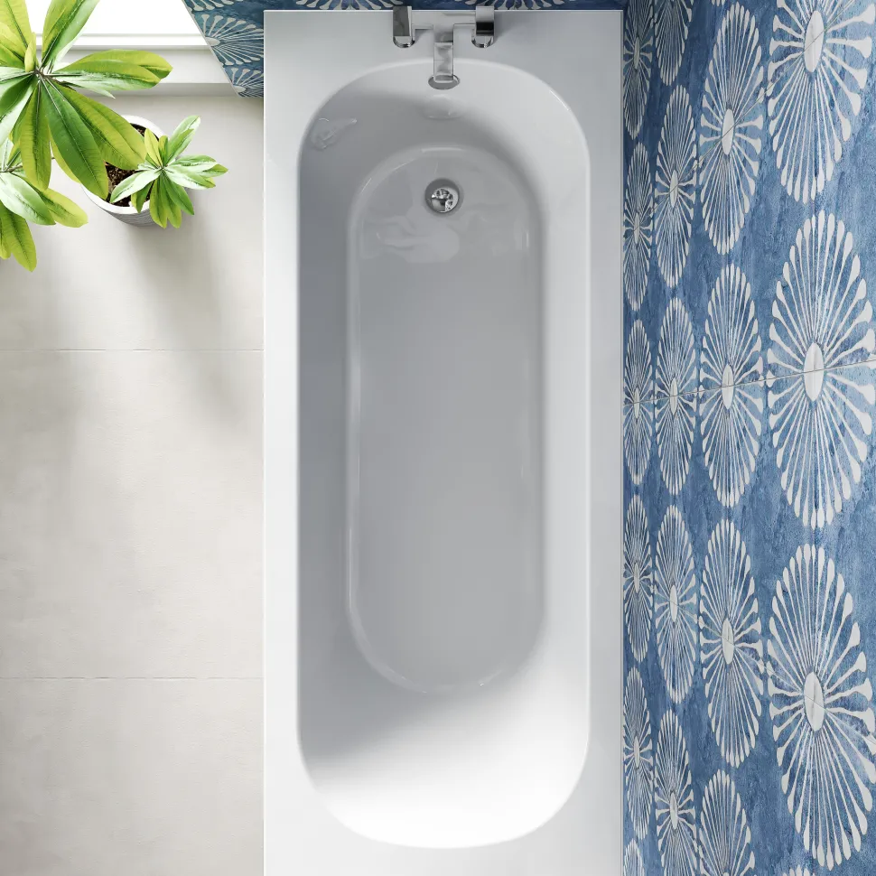 Erin Reinforced Shower Bath Suite with Rimless Toilet