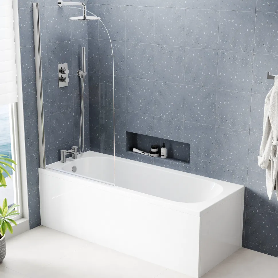 Erin Reinforced Shower Bath Suite with Rimless Toilet