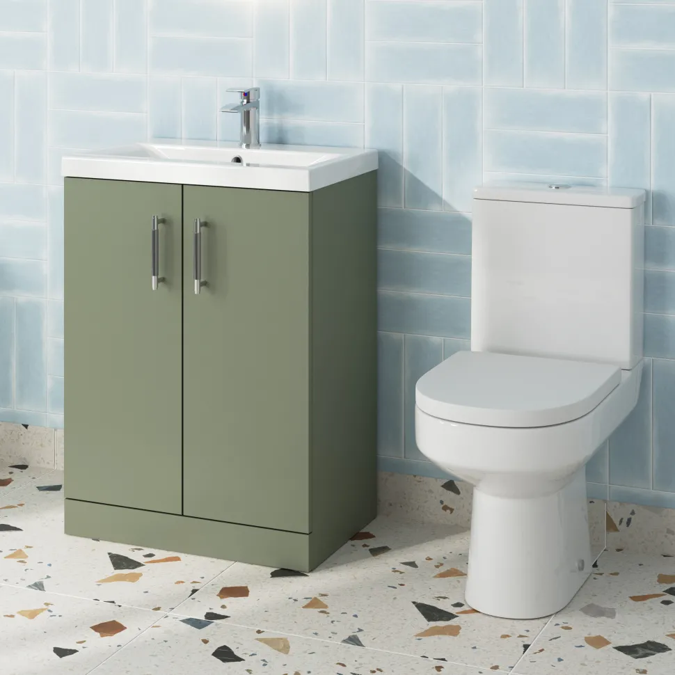 Erin Rimless Toilet & Vanity Unit Bathroom Suite